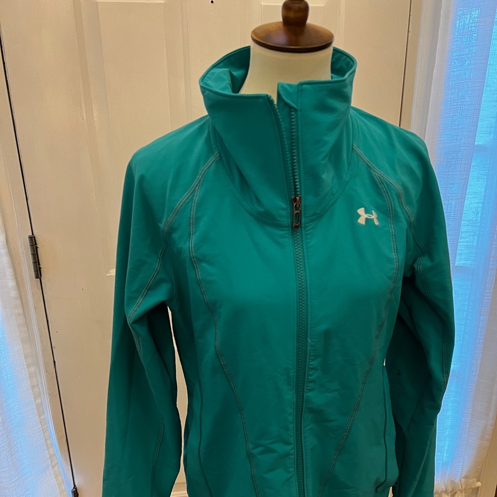 Under Armour Teal Zip-Up Jacket Medium